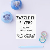 カスタム4パーソナライズされた.5x5.6インチFlyers空白のテンプレート チラシ (シングル)