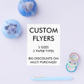 カスタム4パーソナライズされた.5x5.6インチFlyers空白のテンプレート チラシ (シングル)