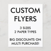 カスタム4パーソナライズされた.5x5.6インチFlyers空白のテンプレート チラシ (正面)