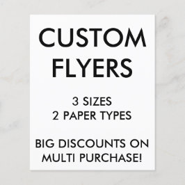 カスタム4パーソナライズされた.5x5.6インチFlyers空白のテンプレート チラシ