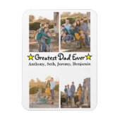 カスタム4フもっとも偉大ォトパパエバーファーズデイ マグネット (縦)