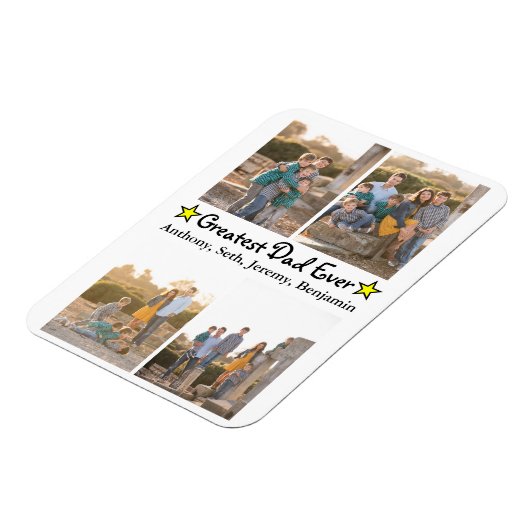 カスタム4フもっとも偉大ォトパパエバーファーズデイ マグネット (左側)