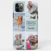 カスタム4フォトコラージュと引用文シ前向きーフォーム Case-Mate iPhoneケース (裏面)