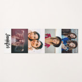 カスタム4フォトコラージュ名前をカスタムするとモノグラム ヨガマット (正面(横))