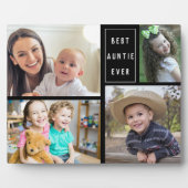 カスタム4フォトコラージュ最高のアンティ フォトプラーク (正面)