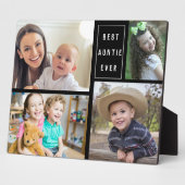 カスタム4フォトコラージュ最高のアンティ フォトプラーク (側面)