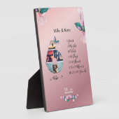 カスタム4フォトコラージュ8周年記念BF&Gf フォトプラーク (側面)