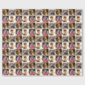 カスタム4フォトコラージュ ラッピングペーパー (フラット)