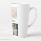 カスタム4フォトコラージョ最高のンパエバー カフェラテマグ (右)