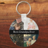 カスタム4フォトコラージョ最高のンパエバー キーホルダー (正面)