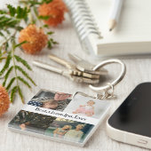 カスタム4フォトコラージョ最高のンパエバー キーホルダー (正面右)