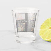 カスタム4フォトコラージョ最高のンパエバー ショットグラス (裏面)