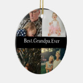 カスタム4フォトコラージョ最高のンパエバー セラミックオーナメント (右)