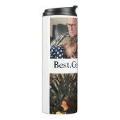 カスタム4フォトコラージョ最高のンパエバー タンブラー (回転左)