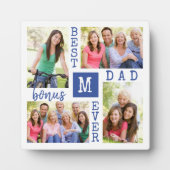 カスタム4フォトコラージョ最高のンボーナスパパEver Blue フォトプラーク (正面)