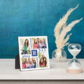 カスタム4フォトコラージョ最高のンボーナスパパEver Blue フォトプラーク (インサイチュ)