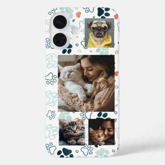 カスタム4フォトスロットとプリント Case-Mate iPhoneケース (裏面)