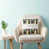 カスタム4フォトファミリーナニー クッション (椅子)