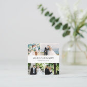 カスタム4フォトミニマル写真家 スクエア名刺 (スタンド正面)