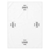 カスタム4ロゴ会社ビジネスレストランプロモーション テーブルクロス (正面)