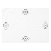 カスタム4ロゴ会社ビジネスレストランプロモーション テーブルクロス (正面(横))