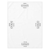 カスタム4ロゴ会社ビジネスレストランプロモーション テーブルクロス (正面)