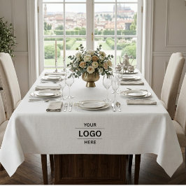 カスタム4ロゴ会社ビジネスレストランプロモーション テーブルクロス
