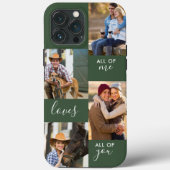 カスタム4写真すべての私が愛する緑 Case-Mate iPhoneケース (裏面)