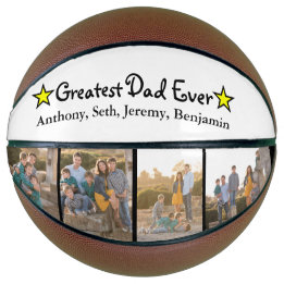 カスタム4写真もっとも偉大パパEver Father's Day バスケットボール