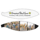 カスタム4写真もっとも偉大パパEver Father's Day バスケットボール (パネル)