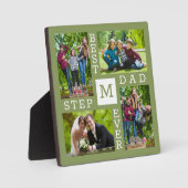 カスタム4写真コラージュ最高のプドアドエバーグリーン フォトプラーク (正面)