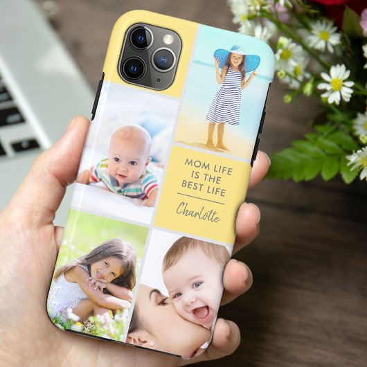 カスタム4写真ママ生活はライフ最高のイロ Case-Mate iPhoneケース