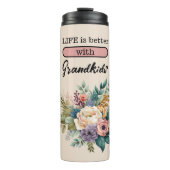 カスタム4写真孫フローラピンク タンブラー (正面)