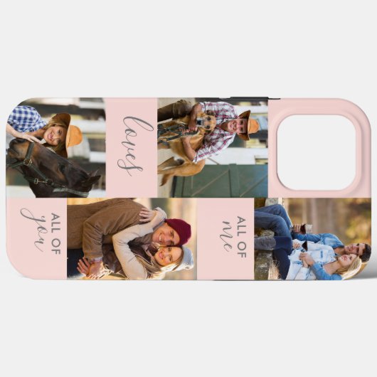 カスタム4写真私は皆ピンクを愛している Case-Mate iPhoneケース (裏面 (横))