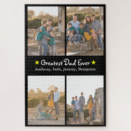カスタム4写真素晴らしパパEver Father's Day LG ジグソーパズル