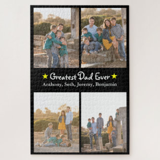 カスタム4写真素晴らしパパEver Father's Day LG ジグソーパズル