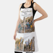 カスタム4写真素晴らしパパEver Father's Day Long エプロン (インサイチュ)