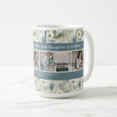 カスタム4写真編集可能引用文母の日フローラ コーヒーマグカップ (正面右)