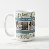 カスタム4写真編集可能引用文母の日フローラ コーヒーマグカップ (左)