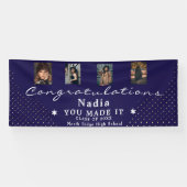 カスタム4又は5写真卒業パーティー 横断幕 (横)