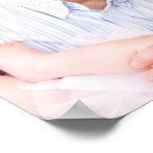 カスタム4家族の写真コラージュ四角形フレーム ポスター (角)