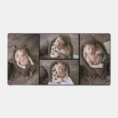 カスタム4枚のフォトコラージュのデスクマット デスクマット (正面)