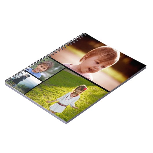 カスタム4枚のフォトスパイラル写真ノートブック ノートブック (左側)