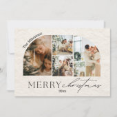 カスタム4枚の写真クリスマス シーズンカード (正面)