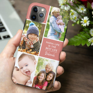 カスタム4枚の写真ナナLife+is+the+Best+Lifeシーンピンク iPhone 11 Pro Maxケース