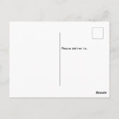 カスタム4枚の写真白黒カジュアルスクリプト移動 ポストカード (裏面)