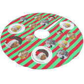 カスタム4枚🎄クリスマス ブラッシュドポリエステルツリースカート (アングル)