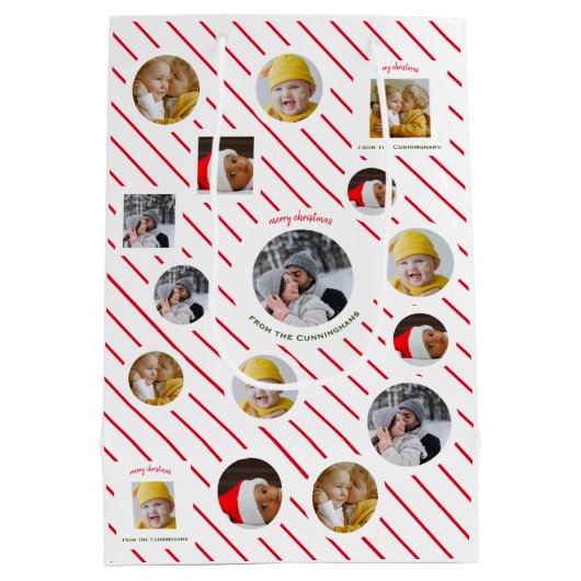 カスタム4枚🎄クリスマス ミディアムペーパーバッグ (裏面)