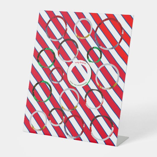 カスタム4枚🎄クリスマス 台座サイン (正面)