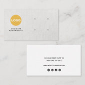 カスタム4穴グレーロゴスタッドイヤリングディスプレイ 名刺 (正面/裏面)